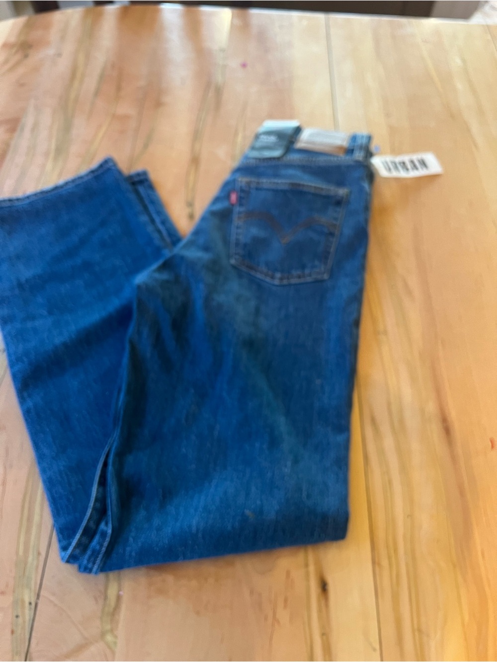 Levi's Women's Straight Leg Dark Blue Jeans